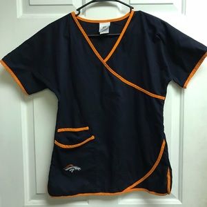NFL Team Apparel Denver Broncos Scrub Shirt